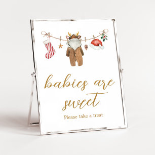 Merry Little Christmas Clothes Babies are Sweet Poster