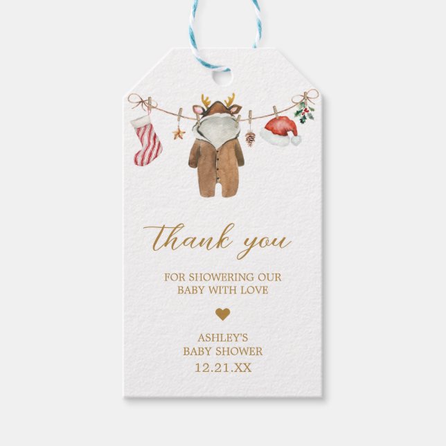 Merry Little Christmas Clothes Favour Tags (Front)