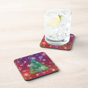 Merry Little Christmas Cork Coasters