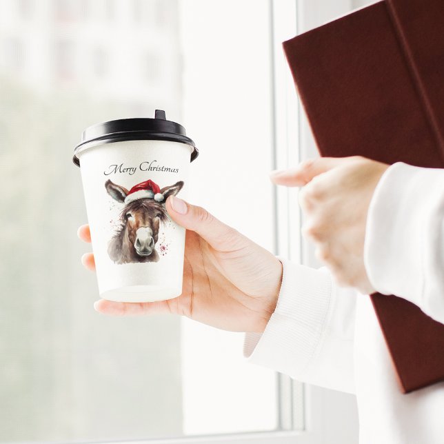 Merry Little Christmas Donkey, custom Paper Cups (Creator Uploaded)