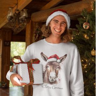 Merry Little Christmas Donkey, custom T-Shirt
