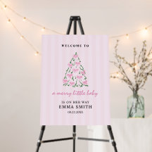merry little christmas doodle tree baby shower