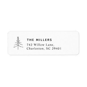 Merry Little Christmas Family Name Return Address