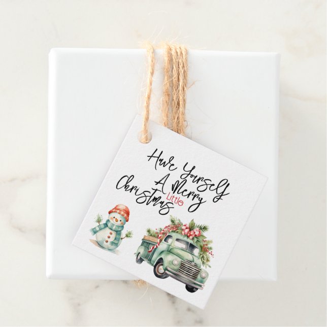 Merry Little Christmas Gift Tags (In Situ)