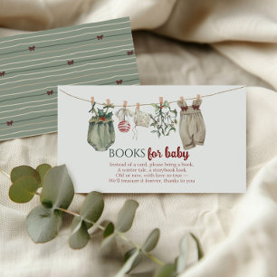 Merry Little Christmas Girl Clothes Books for Baby Enclosure Card