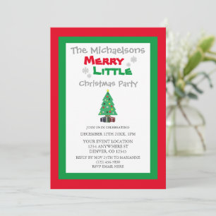 Merry Little Christmas Party Invitation