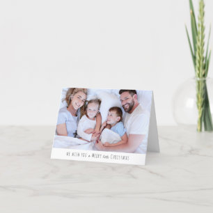 Merry little Christmas Photo Holiday Card