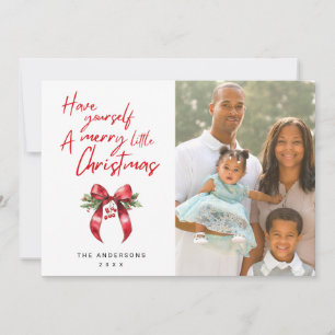 Merry Little Christmas Photo Holiday Card