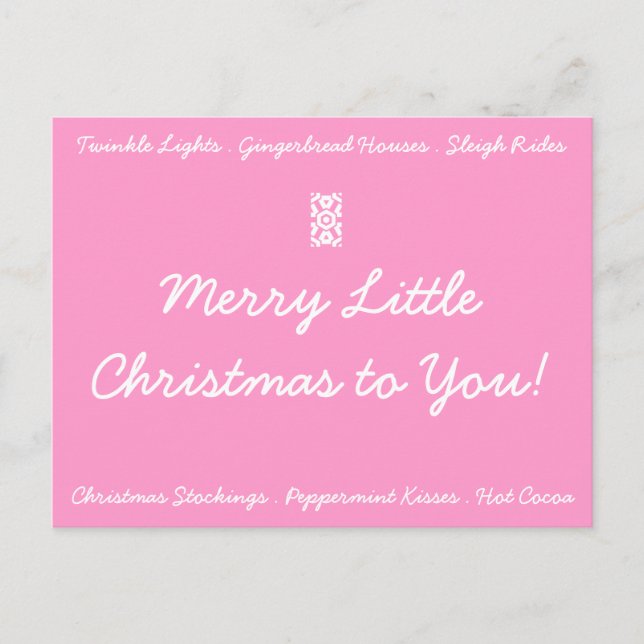 MERRY LITTLE CHRISTMAS Postcard (Front)