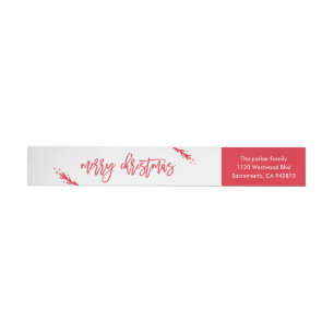 Merry Little Christmas Return Address Label
