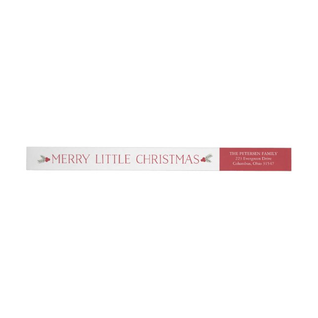 Merry Little Christmas Return Address Label (Individual)