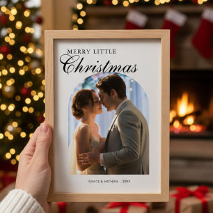 Merry Little Christmas Romantic Couple Card