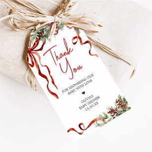 Merry Little Christmas Santa Baby Shower Favour Ta Gift Tags