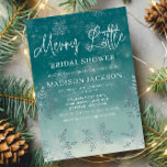 Merry Little Christmas Winter Bridal Shower  Invitation<br><div class="desc">Merry Little Christmas Winter Bridal Shower Invitation. Are you planning a winter bridal shower with a festive twist? Look no further than the Merry Little Christmas Winter Bridal Shower Invitation, the perfect way to celebrate the upcoming nuptials in a whimsical and cosy atmosphere. With its charming design and holiday-themed elements,...</div>