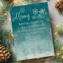 Merry Little Christmas Winter Bridal Shower