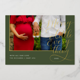 Merry Little Everything Baby On the Way Photo