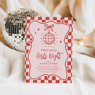 Merry Little Girls Night Christmas Party Invitation