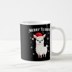 Merry Llamas Funny Christmas Llama Animal Holiday  Coffee Mug