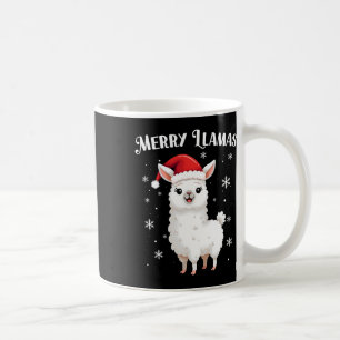 Merry Llamas Funny Christmas Llama Animal Holiday Coffee Mug