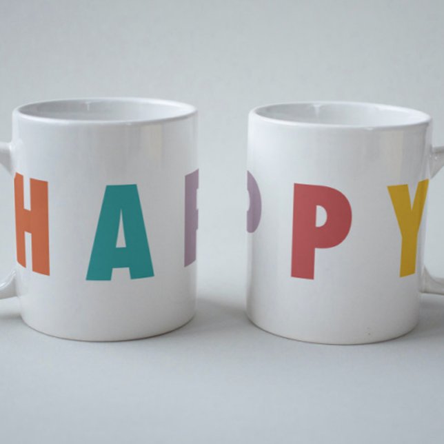 MERRY LOVE JOY | COLORFUL CHRISTMAS COFFEE MUG (Creator Uploaded)