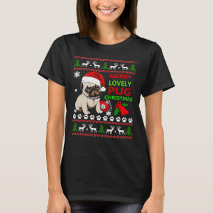 Merry lovely pug christmas funny Essential T-Shirt