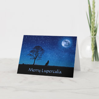 Merry Lupercalia (wolf) Holiday Card