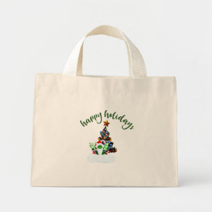 Merry & Magical Christmas Cheer with a Dragon Twi Mini Tote Bag