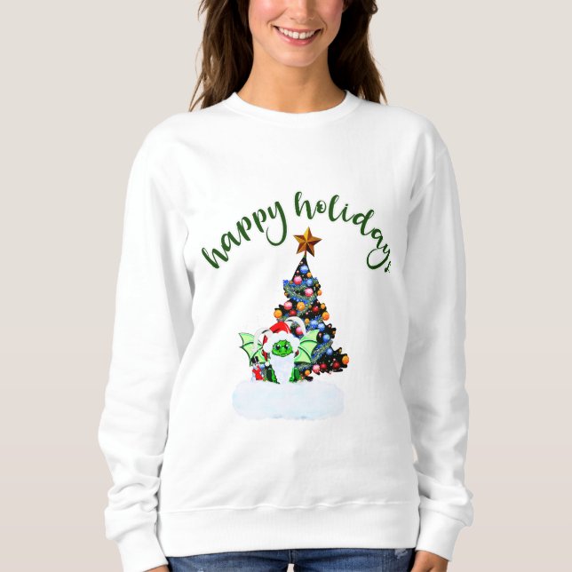 Merry & Magical Christmas with a Dragon Twist Sweatshirt (Front)