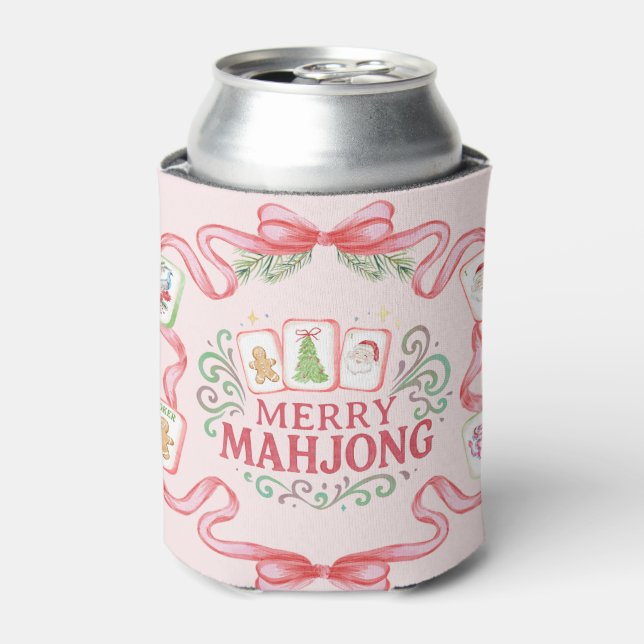 Merry Mahjong | Christmas Can Cooler (Can Front)