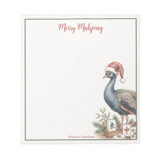 Merry Mahjong Christmas Holiday Gifted Notepad