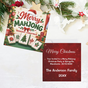 Merry Mahjong Merriest Christmas Family Crimson
