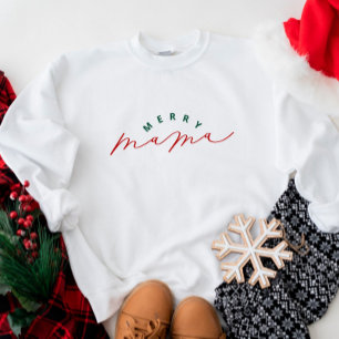 Merry Mama Script Christmas Sweatshirt