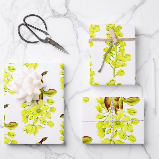 Merry Maples on a Wrapping Paper Set of 3 (Front)