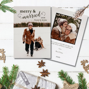 Merry & Married Christmas Card