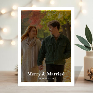 Merry & Married Couple Holiday Card