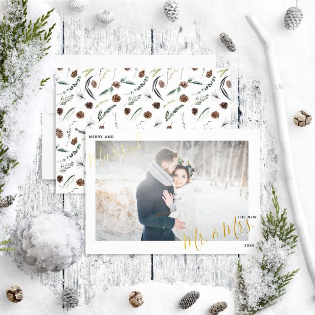 Merry & Married Dusty Winter Wedding Photo (Creator Uploaded)