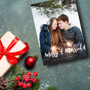 Merry & Married Minimalist V Photo