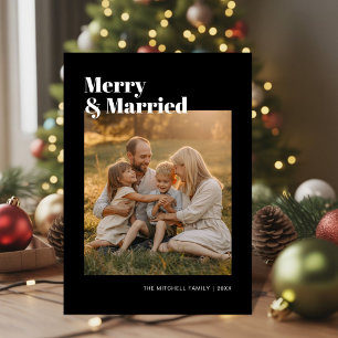 Merry & Married Photo Holiday Card