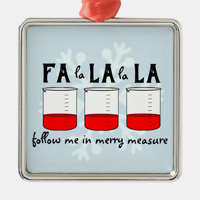 Merry Measure Beaker Ornament (Front)