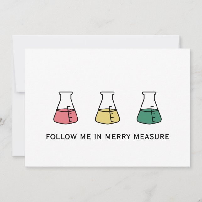 Merry Measure Chemistry Science Erlenmeyer Holiday (Front)