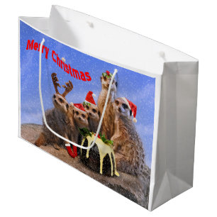Merry Meerkats Large Gift Bag