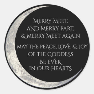 Merry meet, and merry part sticker