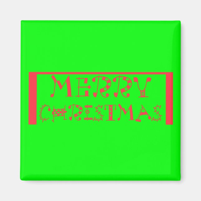 Merry Merry Christmas Magnet (Front)