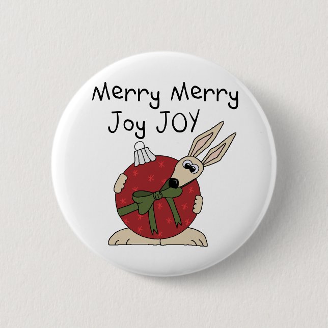 Merry Merry Joy Joy Tshirts and Gifts 6 Cm Round Badge (Front)