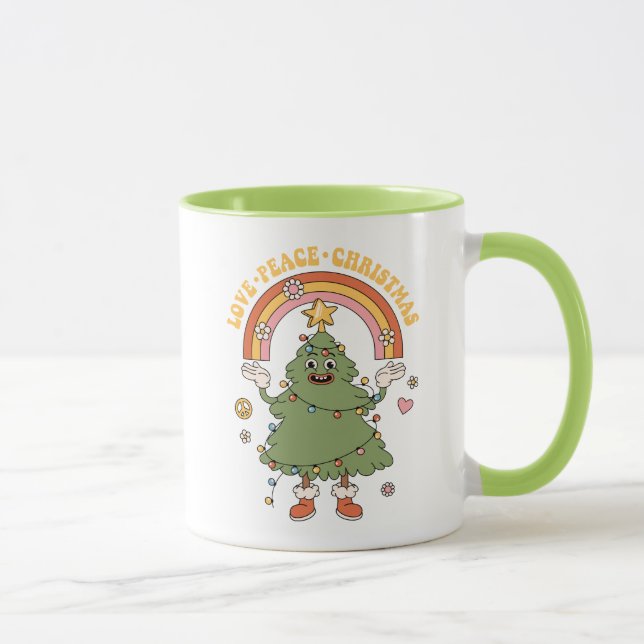 Merry Merry Merry Christmas - Be Groovy and Bright Mug (Right)