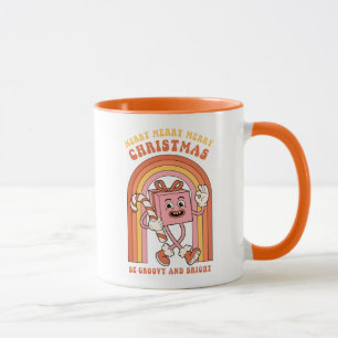Merry Merry Merry Christmas - Be Groovy and Bright Mug