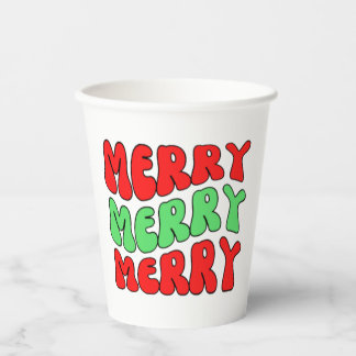 Merry Merry Merry    Paper Cups