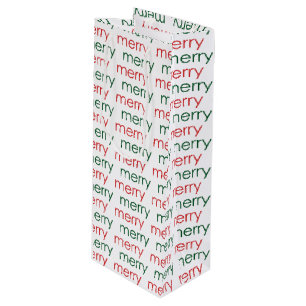 Merry Merry Wine Gift Bag