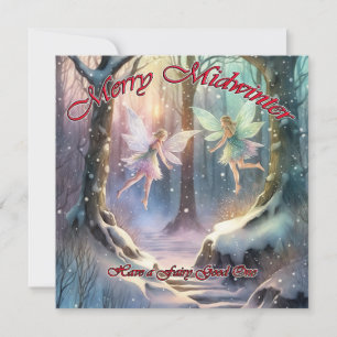 Merry Midwinter, have a Fairy Good One Holiday Card