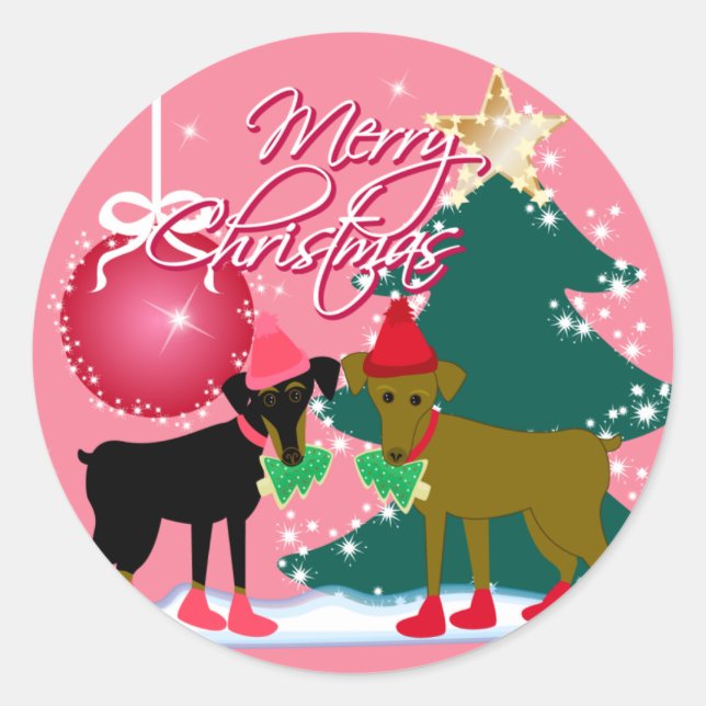 Merry Min Pins Classic Round Sticker (Front)